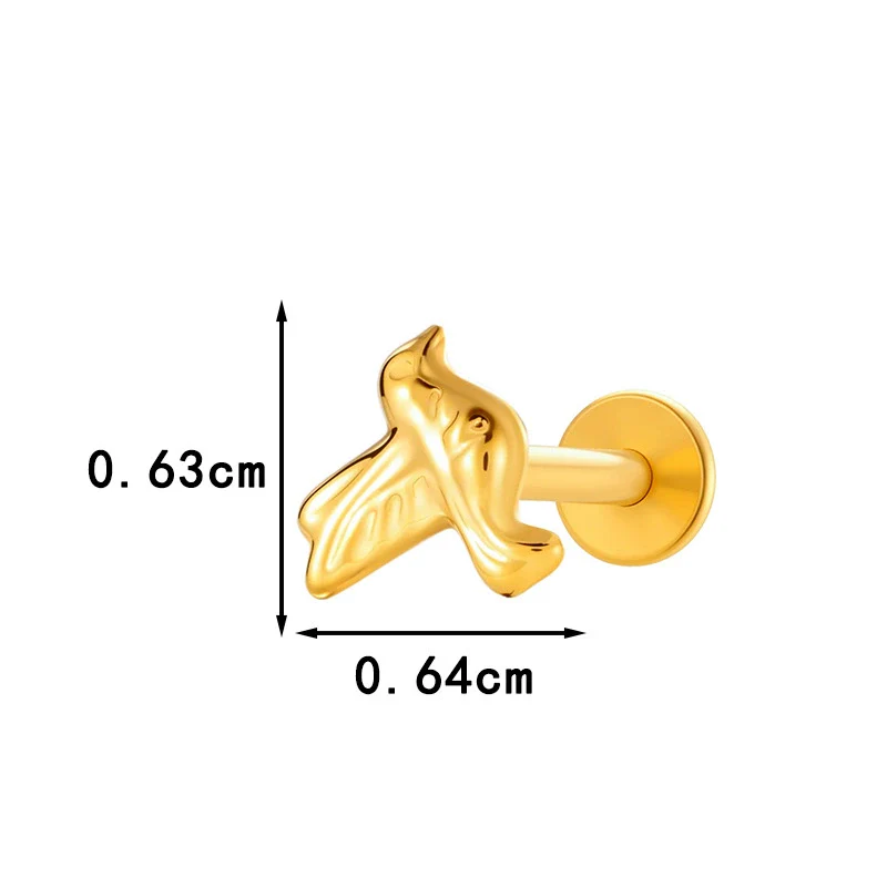 Wholesale Piercing Jewelry Titanium Alloy Animal Zodiac Shape Electroplated For Women - Image 9