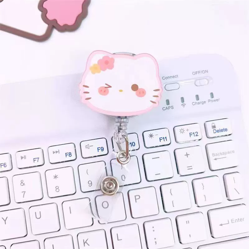 Wholesale Plastic Acrylic Nurse Badge Pendant Retractable Buckle Holder For Student School Bag With Cartoon Style - Image 13