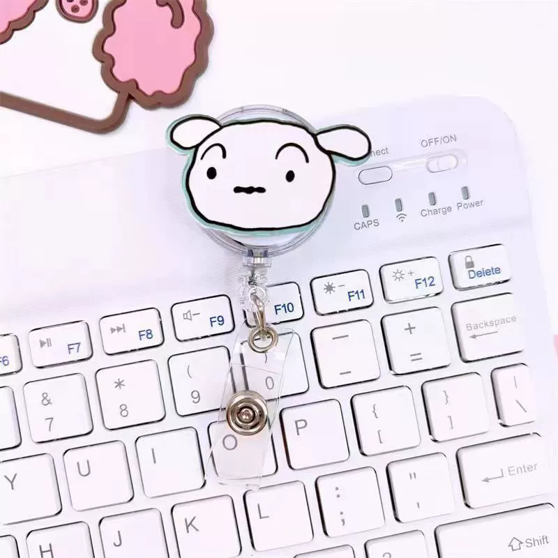 Wholesale Plastic Acrylic Nurse Badge Pendant Retractable Buckle Holder For Student School Bag With Cartoon Style - Image 14