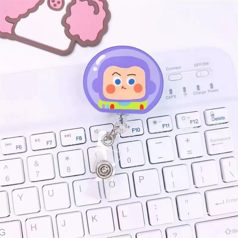 Wholesale Plastic Acrylic Nurse Badge Pendant Retractable Buckle Holder For Student School Bag With Cartoon Style - Image 17