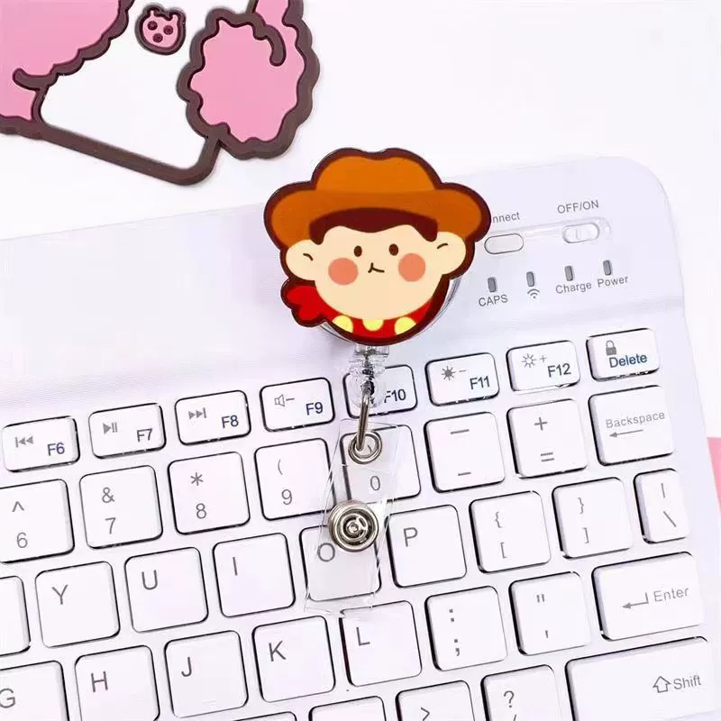 Wholesale Plastic Acrylic Nurse Badge Pendant Retractable Buckle Holder For Student School Bag With Cartoon Style - Image 18