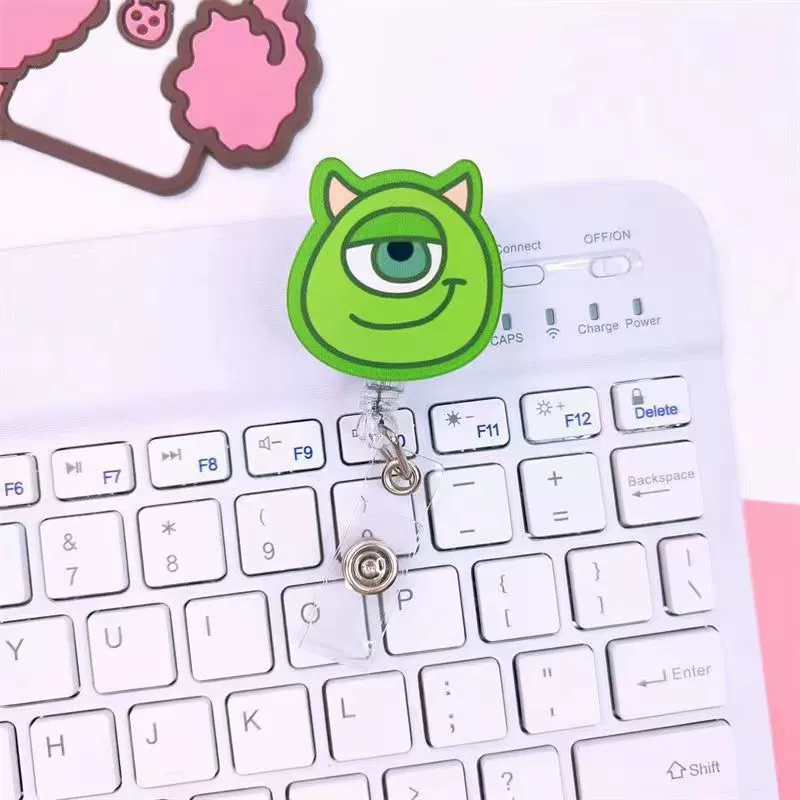 Wholesale Plastic Acrylic Nurse Badge Pendant Retractable Buckle Holder For Student School Bag With Cartoon Style - Image 19