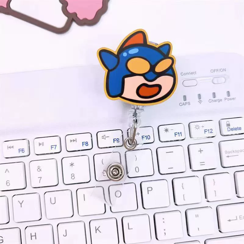 Wholesale Plastic Acrylic Nurse Badge Pendant Retractable Buckle Holder For Student School Bag With Cartoon Style - Image 23