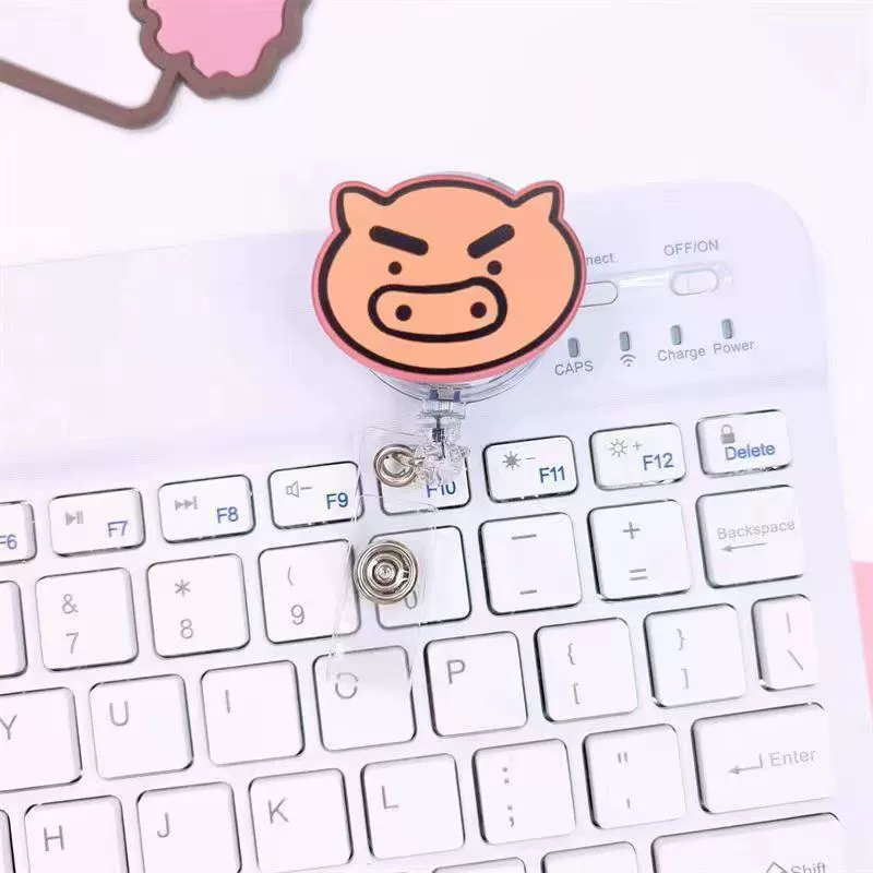 Wholesale Plastic Acrylic Nurse Badge Pendant Retractable Buckle Holder For Student School Bag With Cartoon Style - Image 24