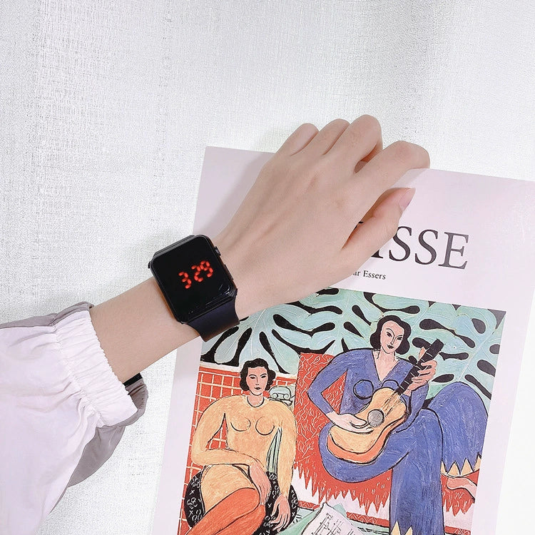 Wholesale Plastic And Silicone Square Led Electronic Digital Display Leisure Sports Watches For Students - Image 8