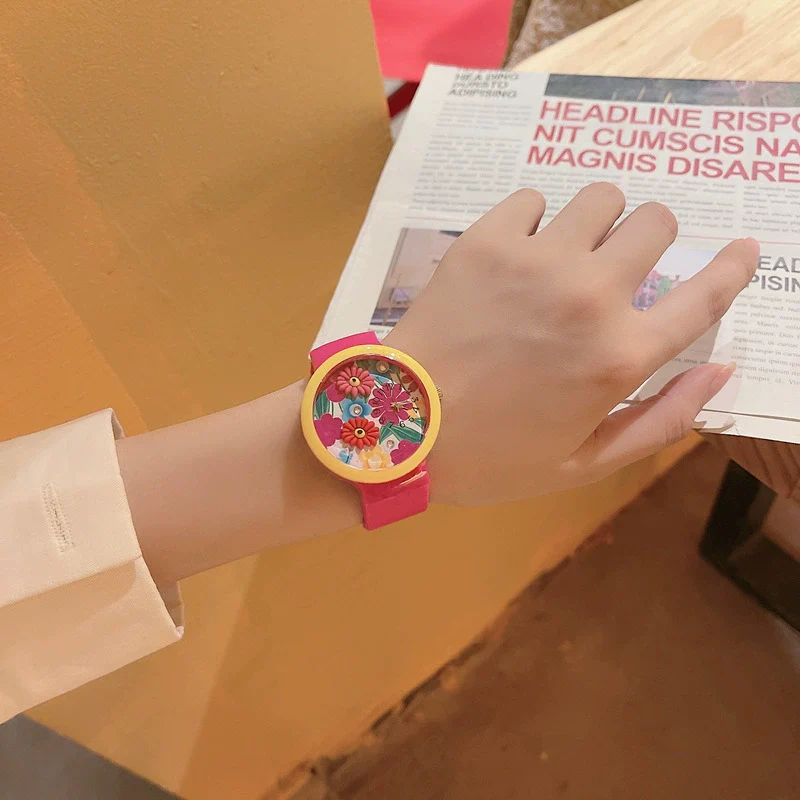 Wholesale Plastic Cartoon Style Student Watch For Female - Image 3