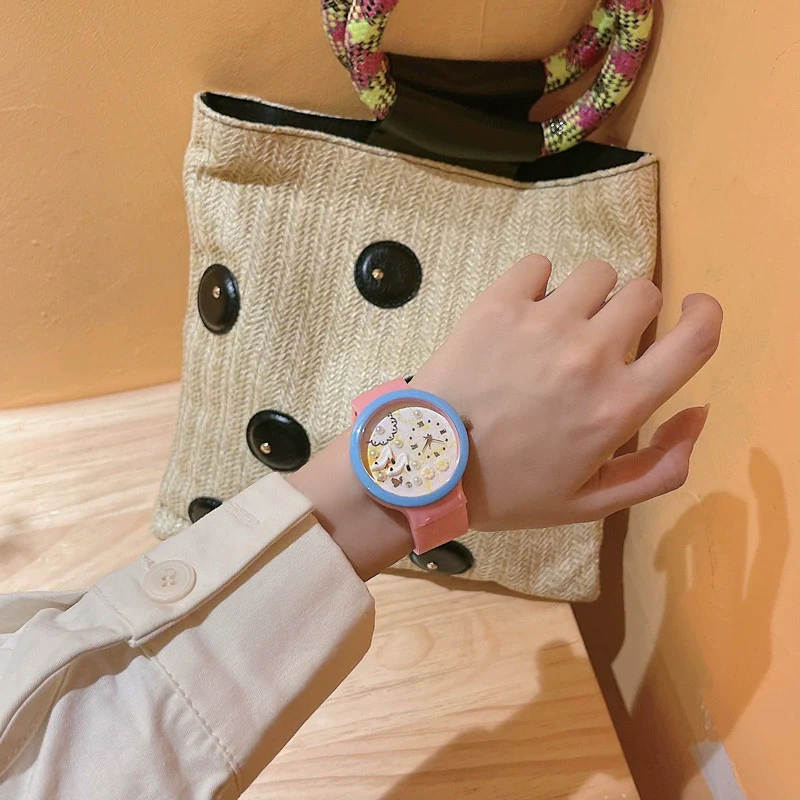 Wholesale Plastic Cartoon Style Student Watch For Female - Image 7