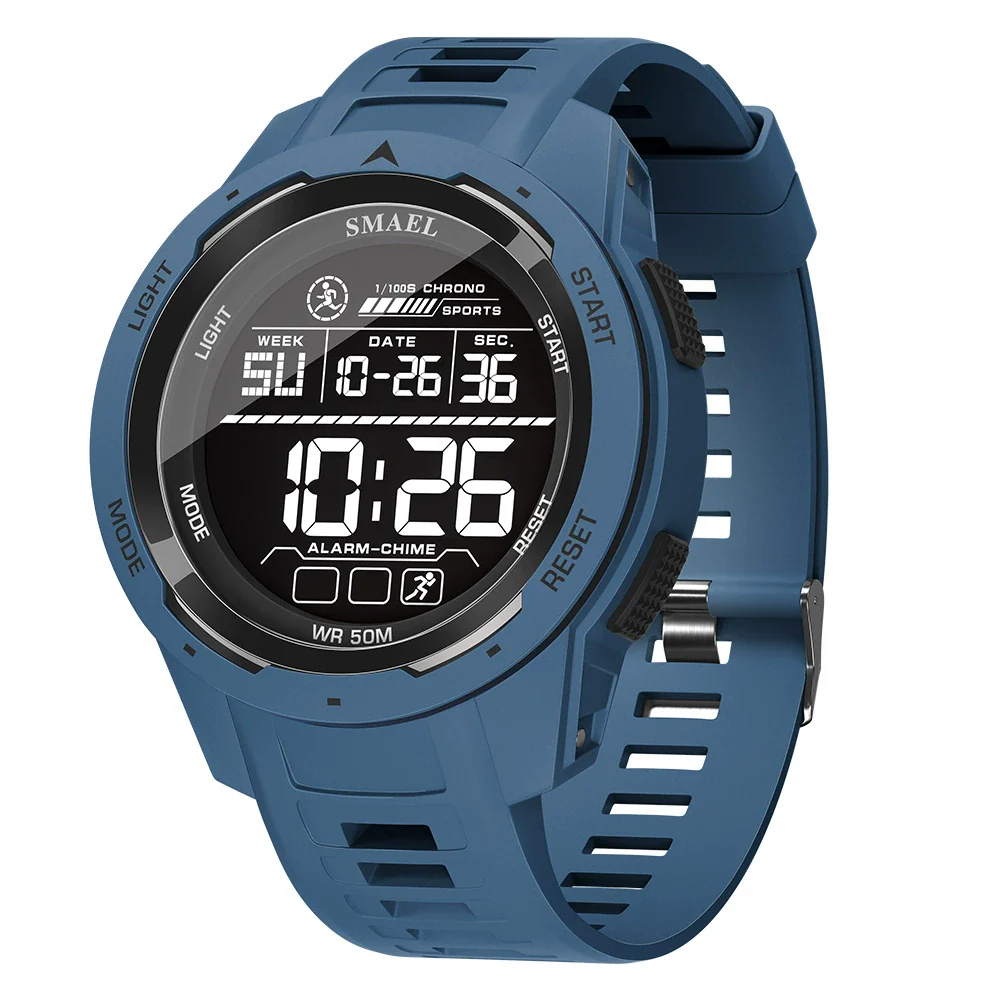 Wholesale Plastic Electronic Watch Round Dial Led Luminous Digital Display Outdoor Sports Multifunctional Waterproof Watch - Image 10