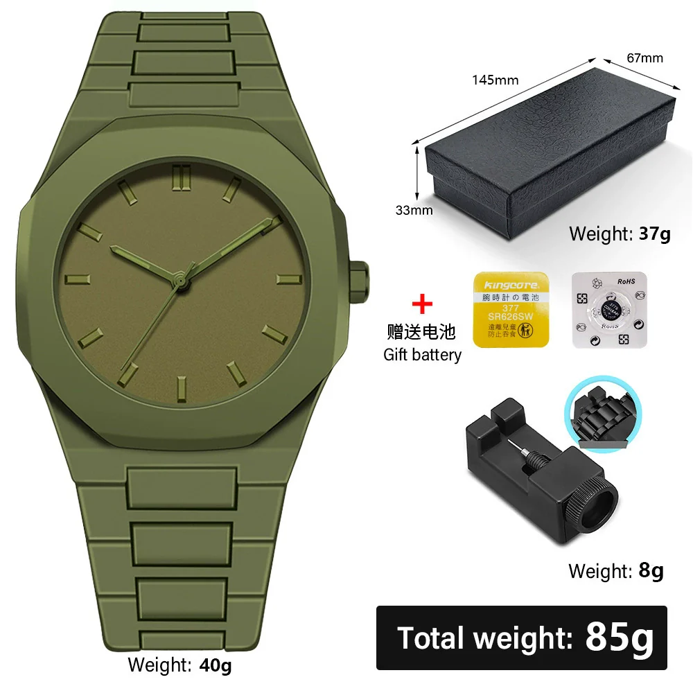 Wholesale Plastic Men's And Women's Quartz Watches With Round Dial And Stainless Steel Buckle For Exercise Style - Image 11