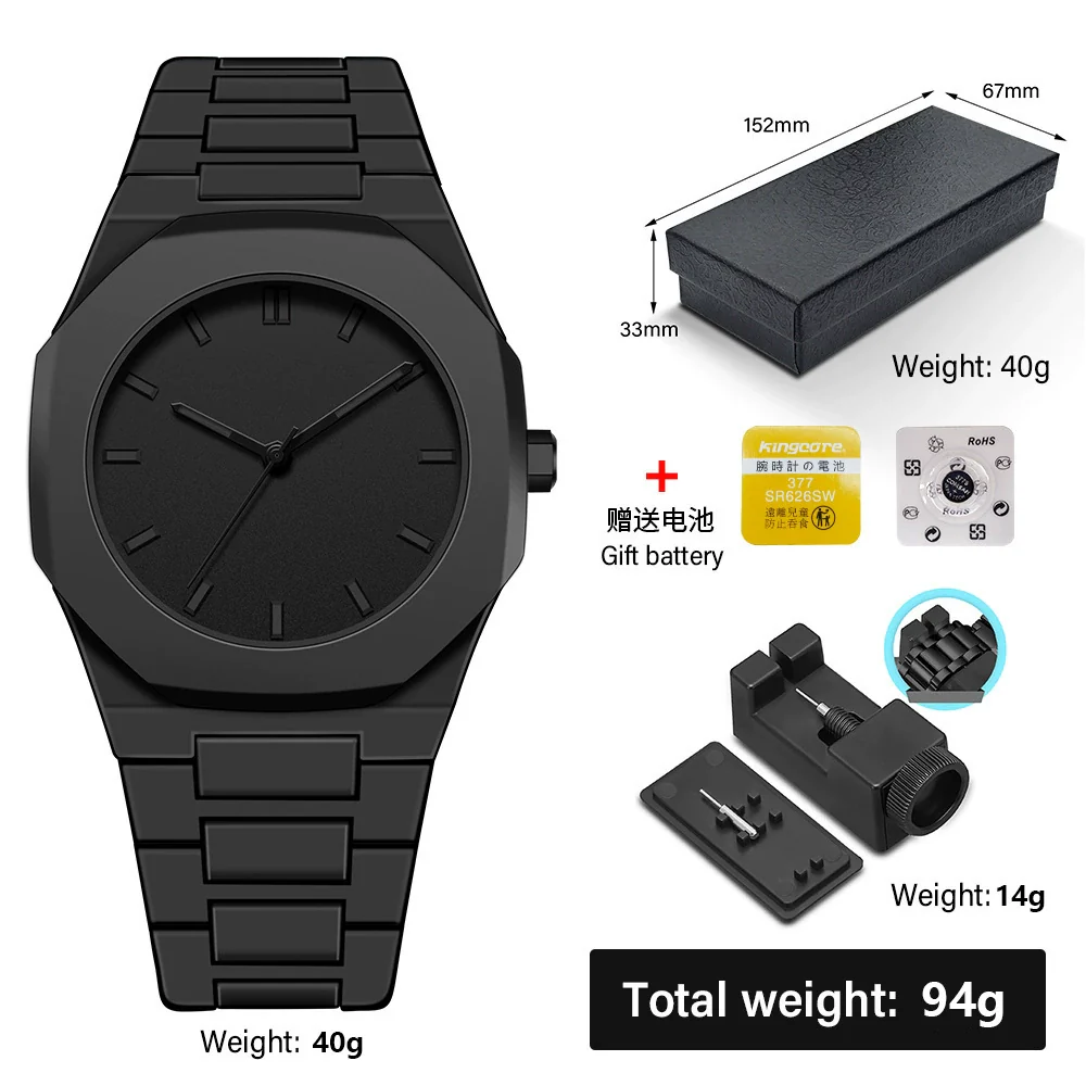 Wholesale Plastic Men's And Women's Quartz Watches With Round Dial And Stainless Steel Buckle For Exercise Style - Image 4
