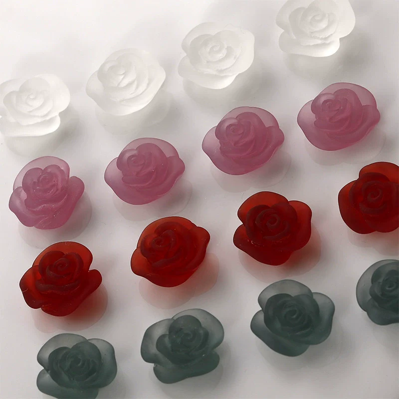 Wholesale Plastic Resin Dripping Glue Flower Shaped Diy Earrings And Hair Accessories Material