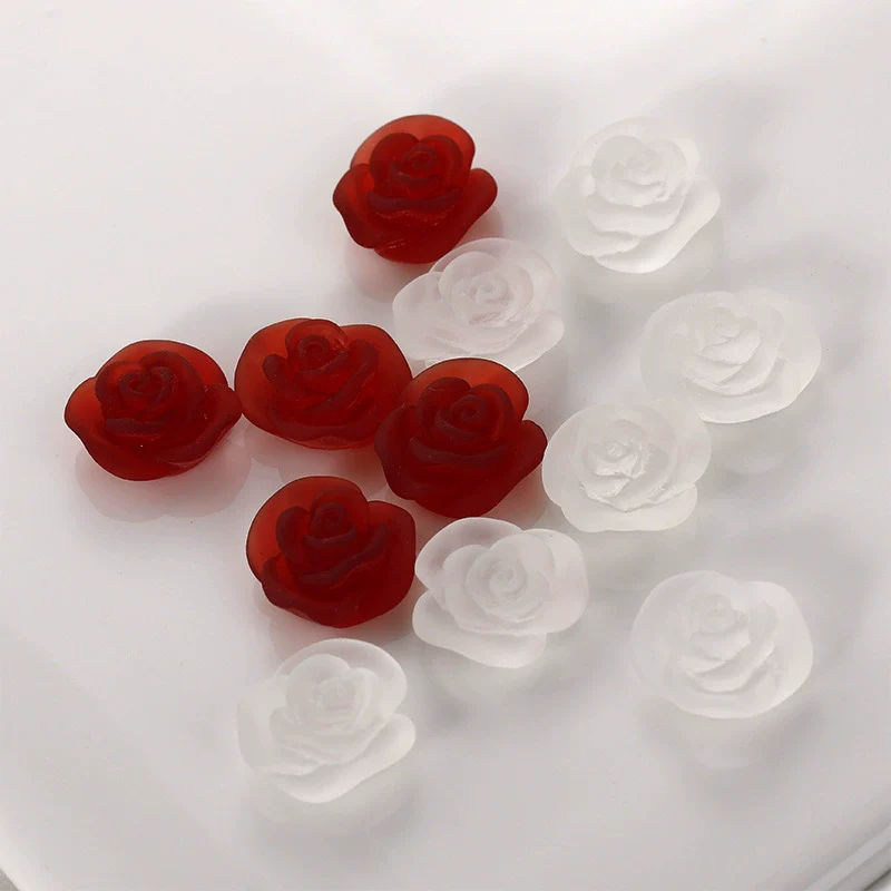 Wholesale Plastic Resin Dripping Glue Flower Shaped Diy Earrings And Hair Accessories Material - Image 4