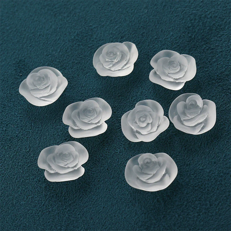 Wholesale Plastic Resin Dripping Glue Flower Shaped Diy Earrings And Hair Accessories Material - Image 6