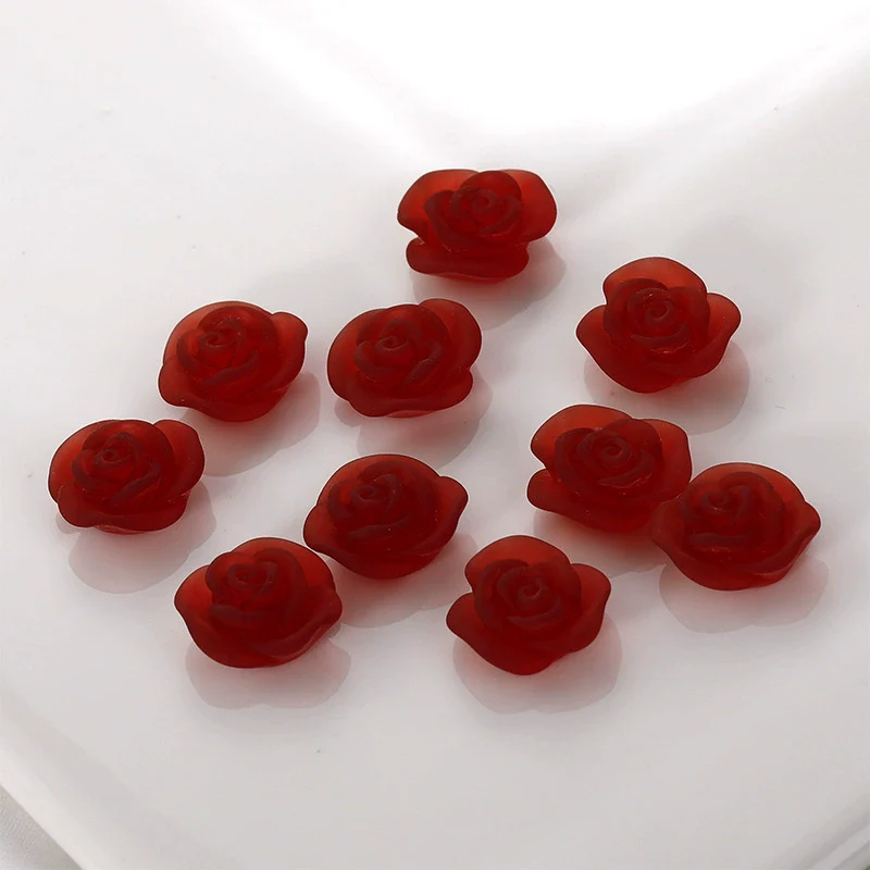 Wholesale Plastic Resin Dripping Glue Flower Shaped Diy Earrings And Hair Accessories Material - Image 7
