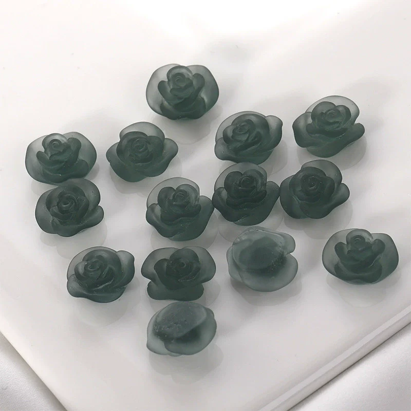 Wholesale Plastic Resin Dripping Glue Flower Shaped Diy Earrings And Hair Accessories Material - Image 8