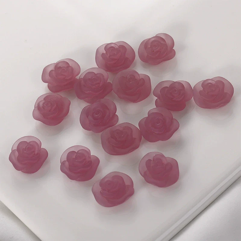 Wholesale Plastic Resin Dripping Glue Flower Shaped Diy Earrings And Hair Accessories Material - Image 9