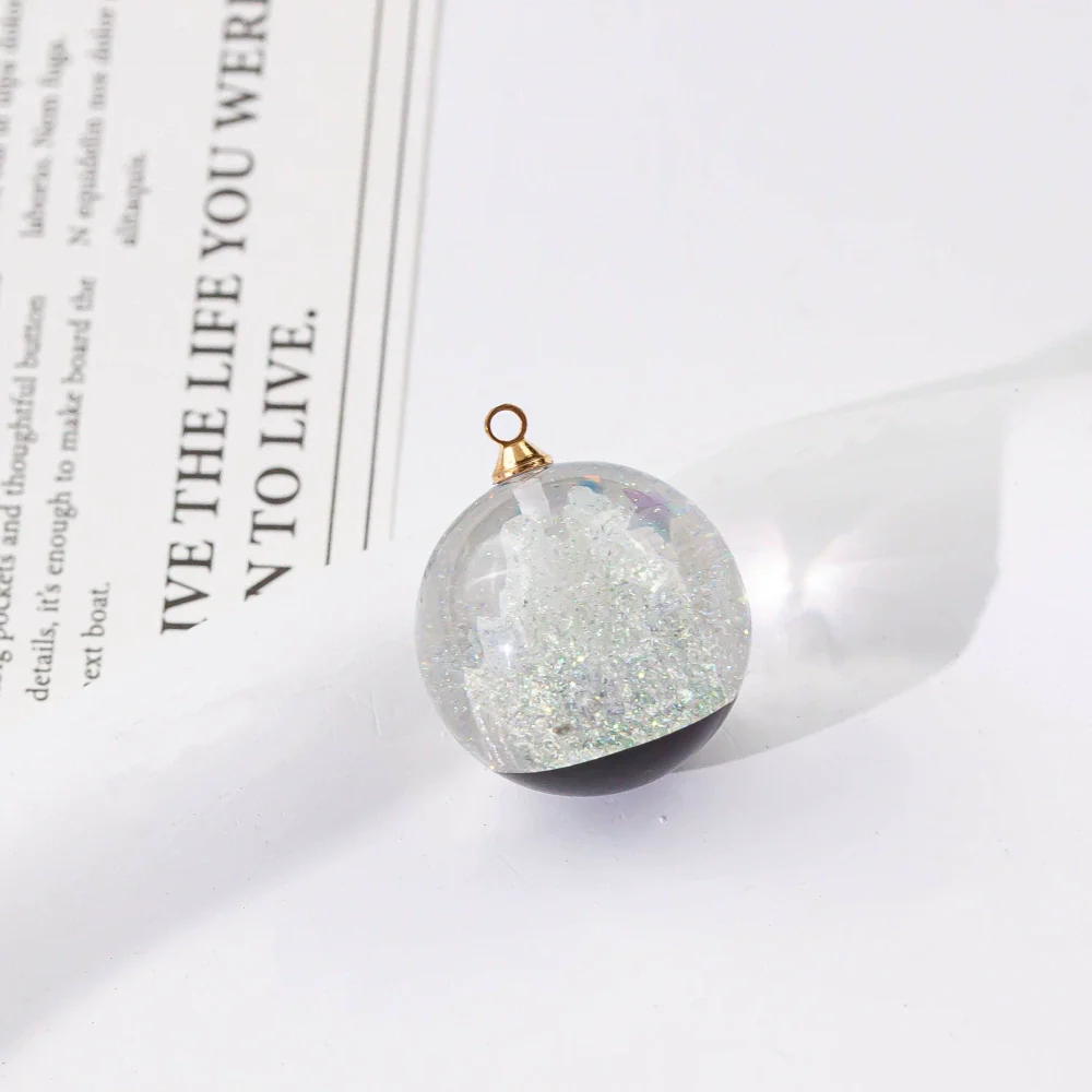 Wholesale Plastic Resin Handmade Diy Round Beads Starry Sky Mountain Pendant Bracelet Necklace Accessories With Epoxy Treatment - Image 10