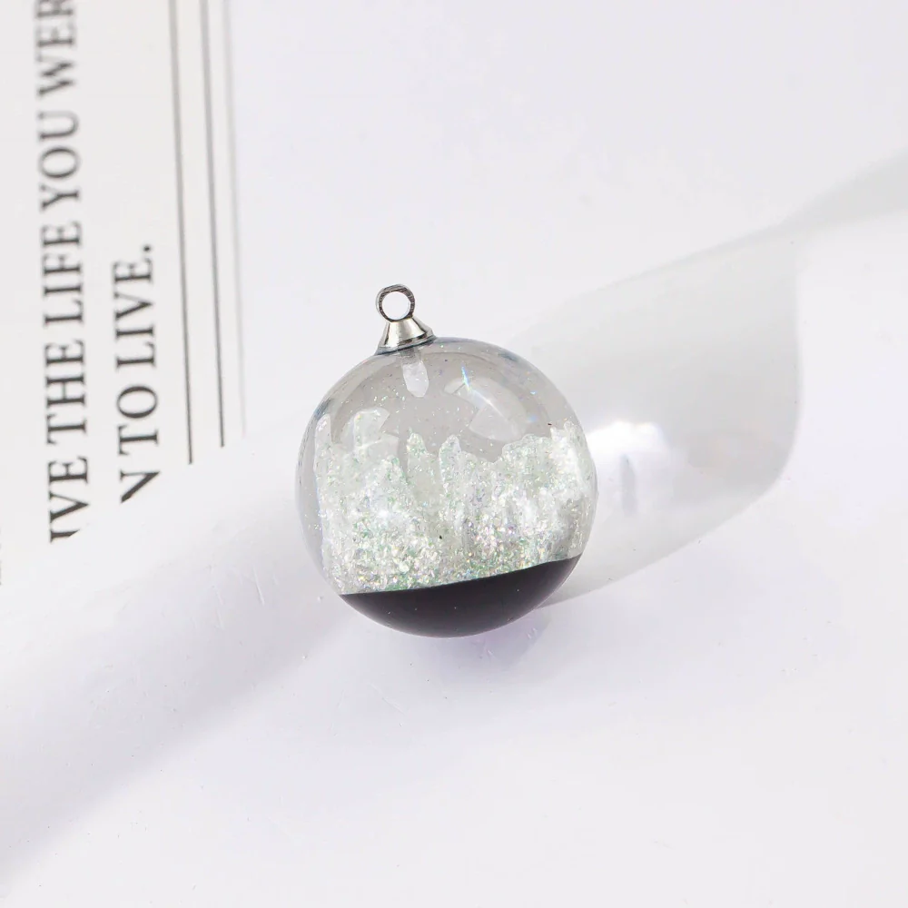 Wholesale Plastic Resin Handmade Diy Round Beads Starry Sky Mountain Pendant Bracelet Necklace Accessories With Epoxy Treatment - Image 16