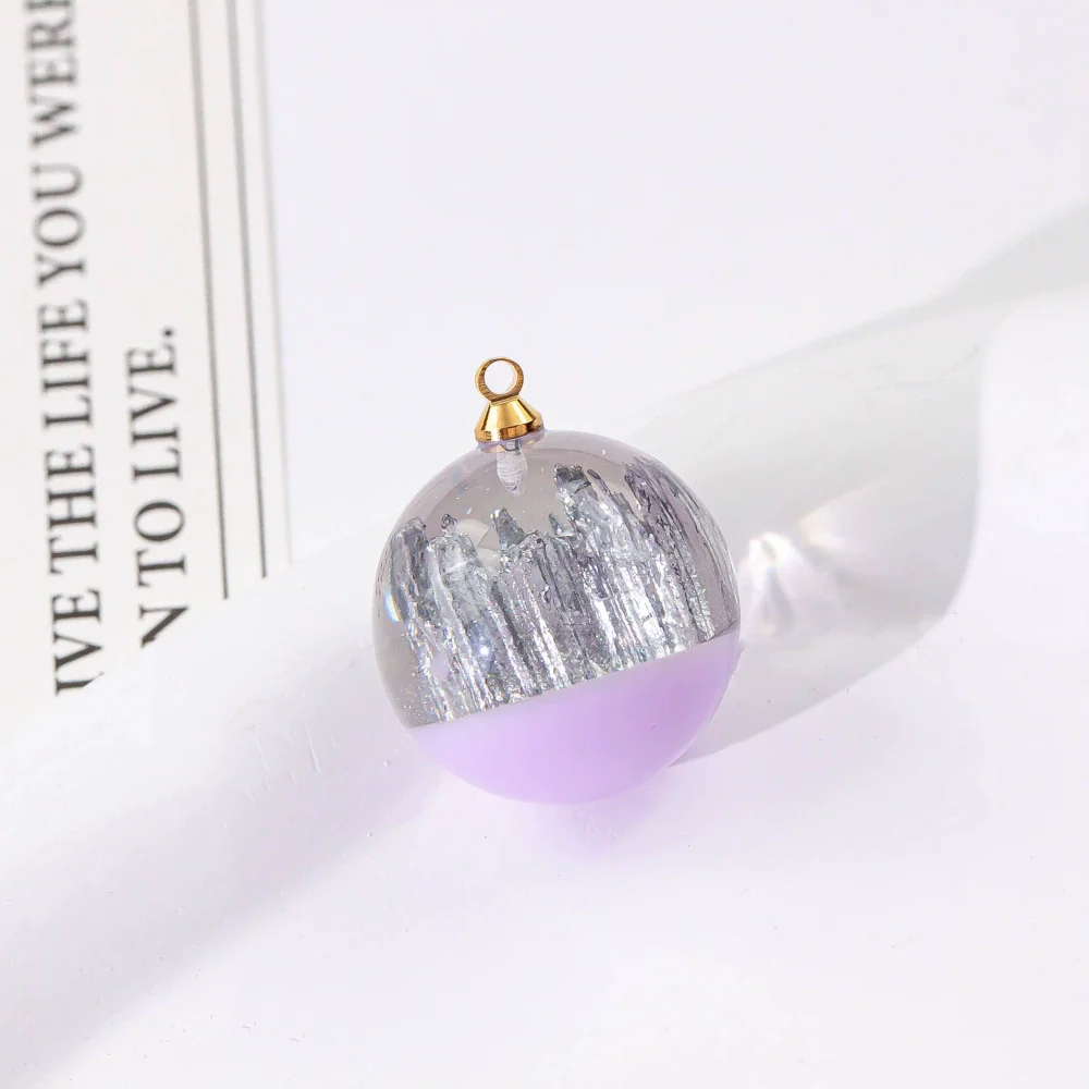 Wholesale Plastic Resin Handmade Diy Round Beads Starry Sky Mountain Pendant Bracelet Necklace Accessories With Epoxy Treatment - Image 18