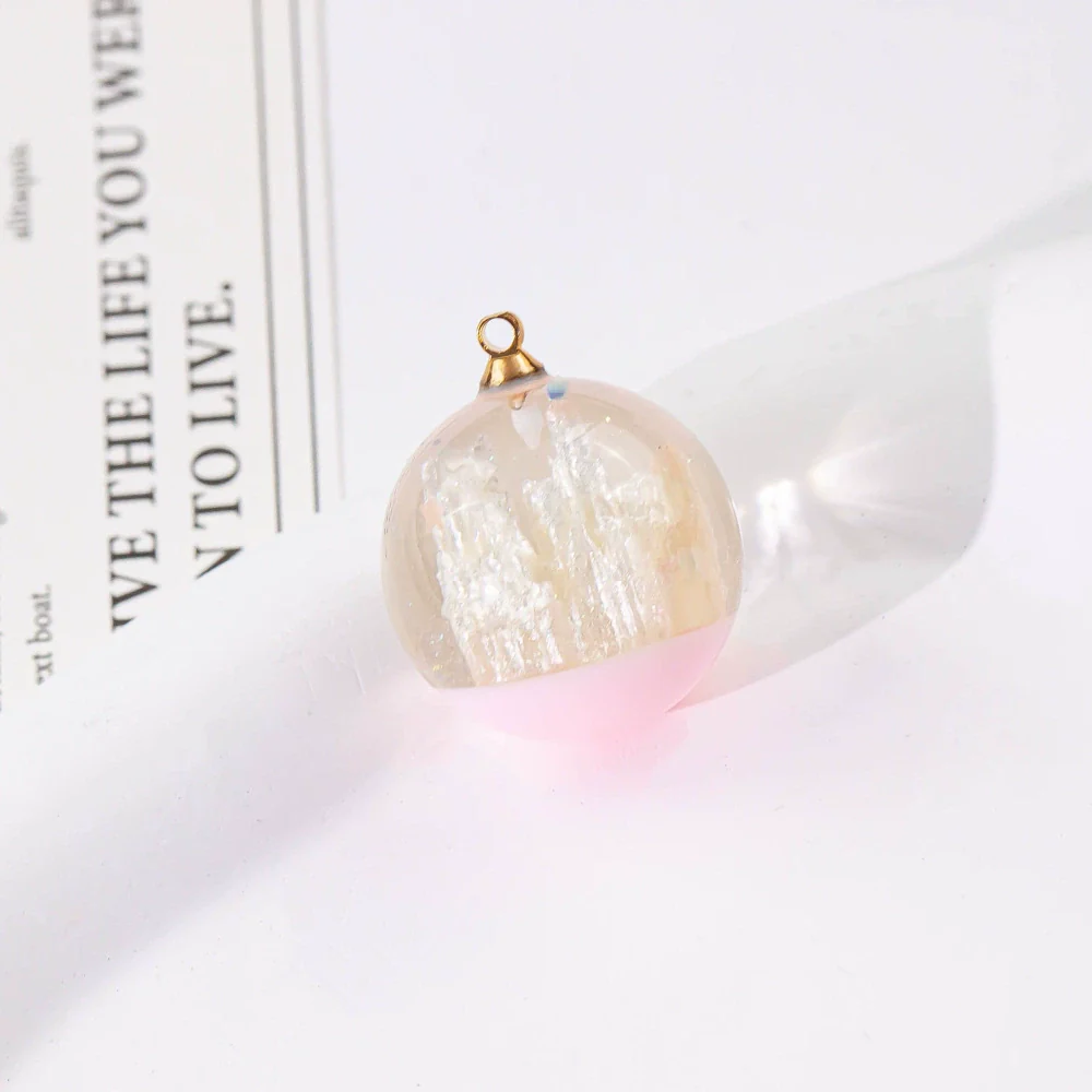Wholesale Plastic Resin Handmade Diy Round Beads Starry Sky Mountain Pendant Bracelet Necklace Accessories With Epoxy Treatment - Image 19