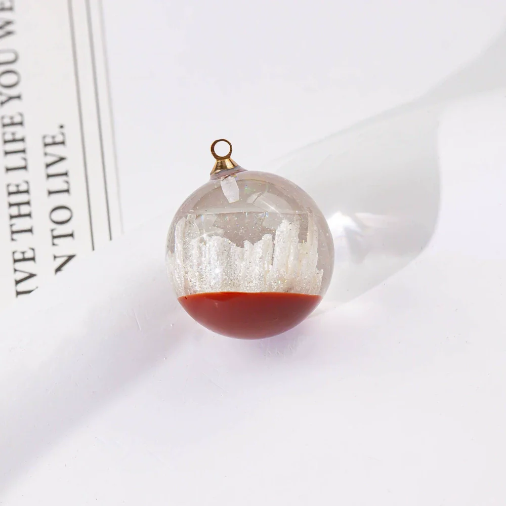 Wholesale Plastic Resin Handmade Diy Round Beads Starry Sky Mountain Pendant Bracelet Necklace Accessories With Epoxy Treatment - Image 21