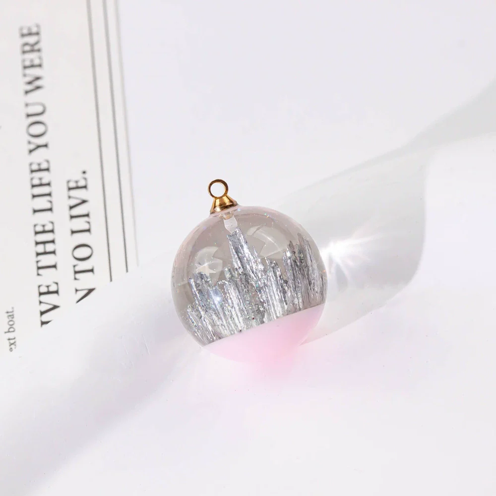 Wholesale Plastic Resin Handmade Diy Round Beads Starry Sky Mountain Pendant Bracelet Necklace Accessories With Epoxy Treatment - Image 28
