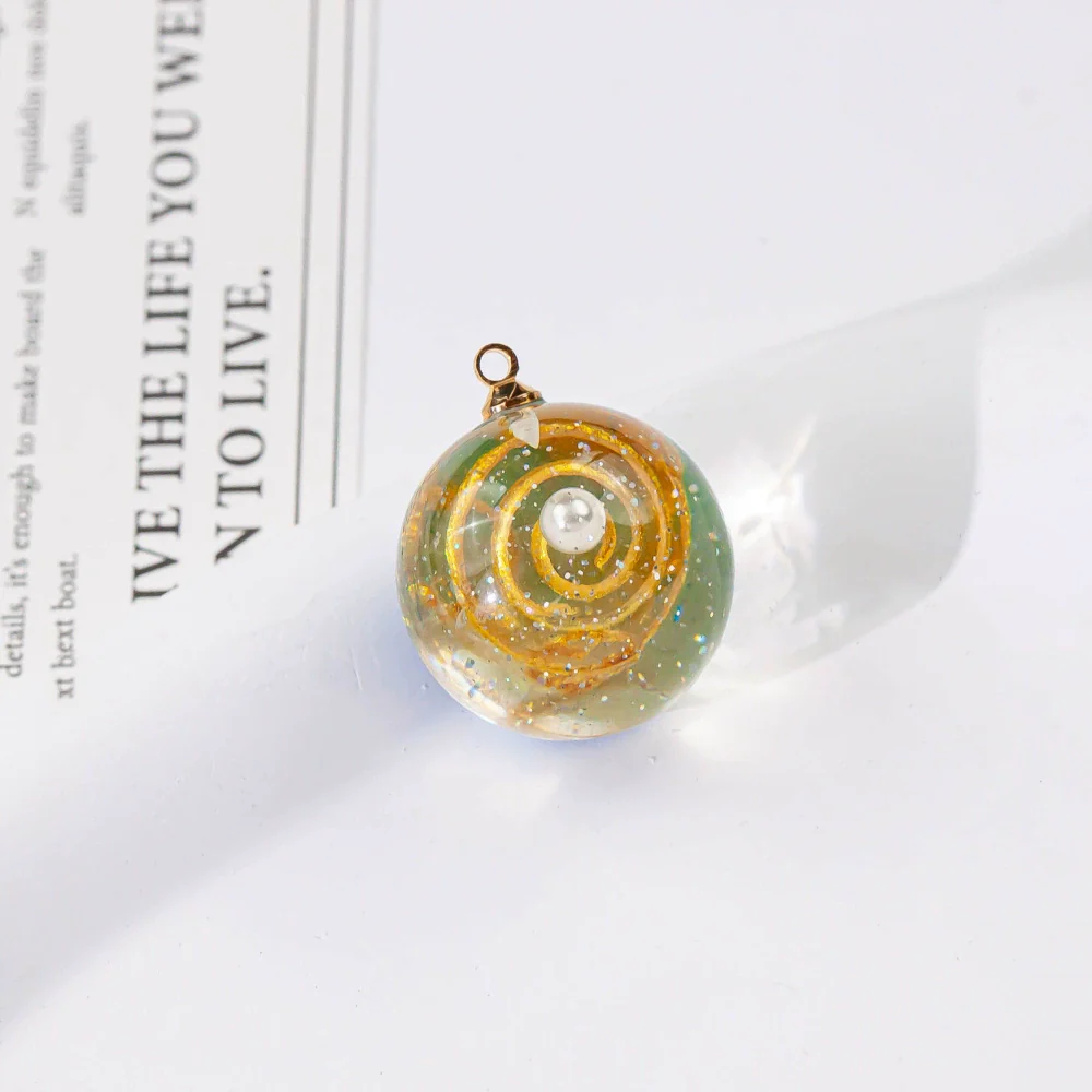 Wholesale Plastic Resin Handmade Diy Round Beads Starry Sky Mountain Pendant Bracelet Necklace Accessories With Epoxy Treatment - Image 8