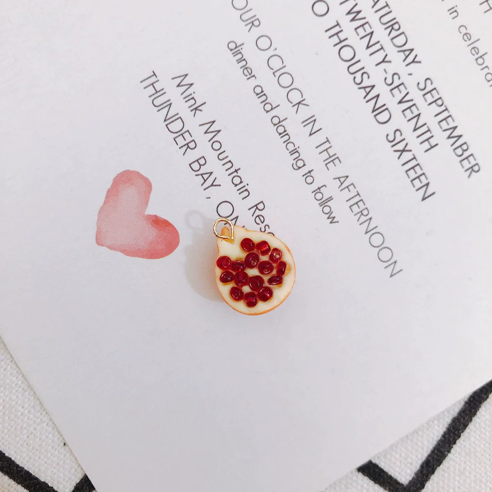 Wholesale Plastic Resin Mini Fruit Shape Pendant Jewelry Accessories - Image 7