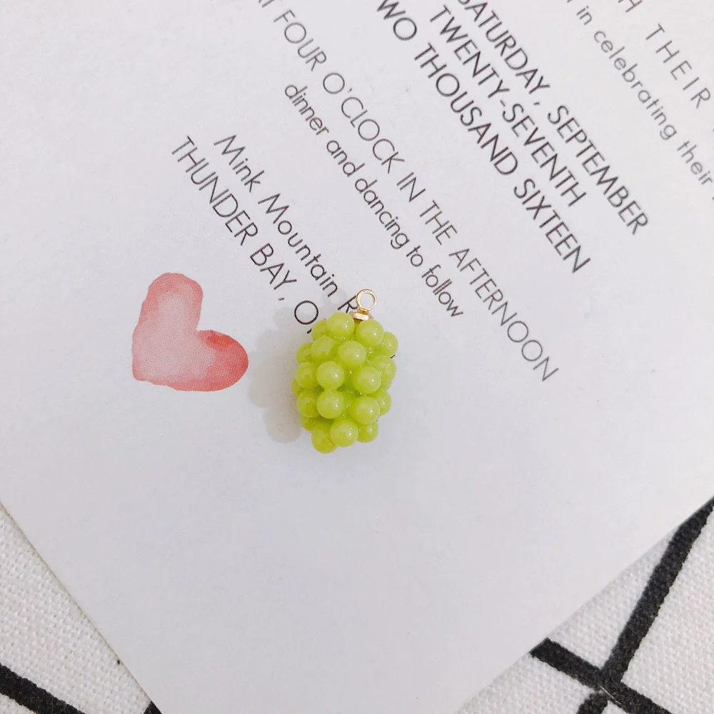 Wholesale Plastic Resin Mini Fruit Shape Pendant Jewelry Accessories - Image 8