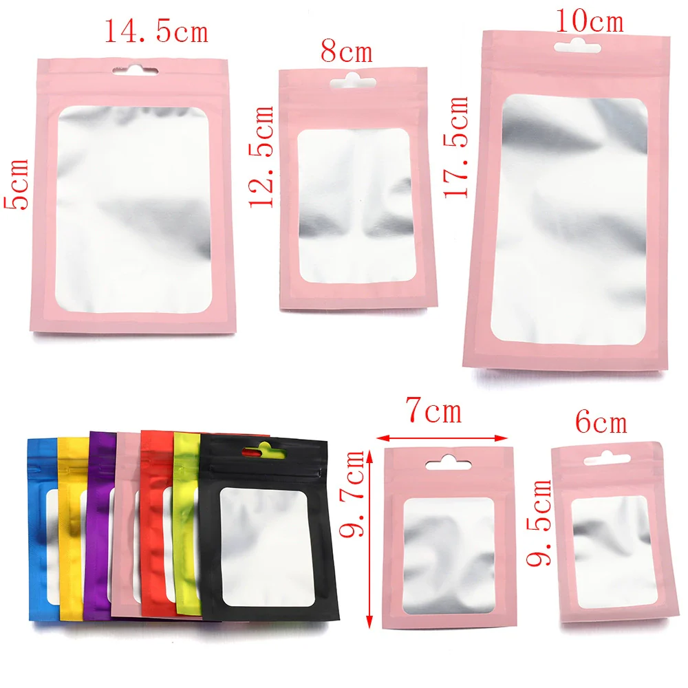 Wholesale Plastic Ziplock Bags For Jewelry Digital Electronic Products Printing Small Fresh Geometric Style Packaging - Image 3