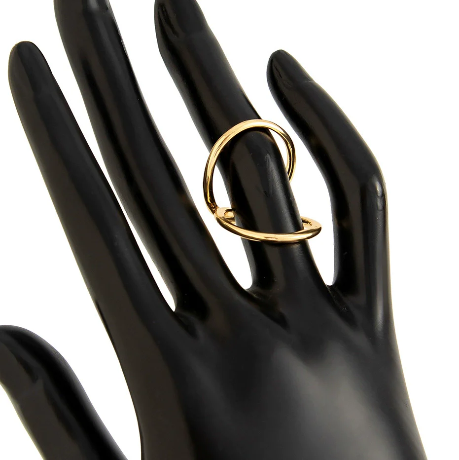 Wholesale Platinum Exaggerated Smooth Hug Water Drop Spring Bracelet For Women With Geometric Style And Electroplating Treatment - Image 12