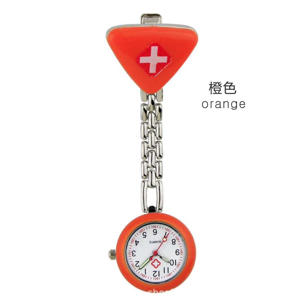 Wholesale Pocket Watch Women's Alloy Case Stainless Steel Strap Triangle Medical Style Quartz - Image 11