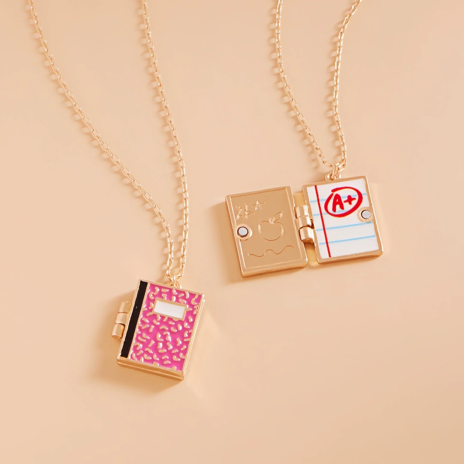 Wholesale Preppy Casual Style Unisex Opening And Closing Copper Pendant Necklace With 18K Electroplated Finish