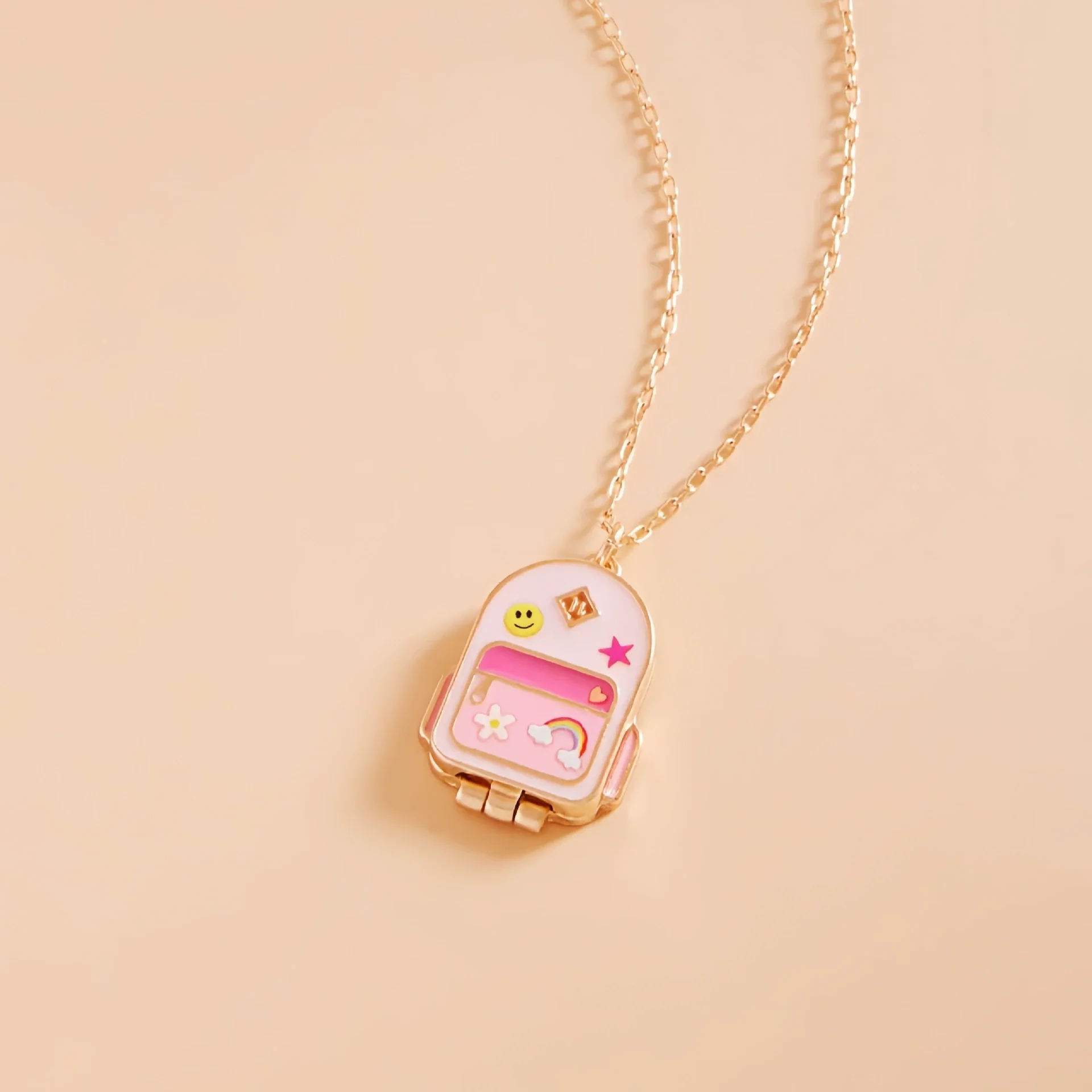 Wholesale Preppy Casual Style Unisex Opening And Closing Copper Pendant Necklace With 18K Electroplated Finish - Image 10