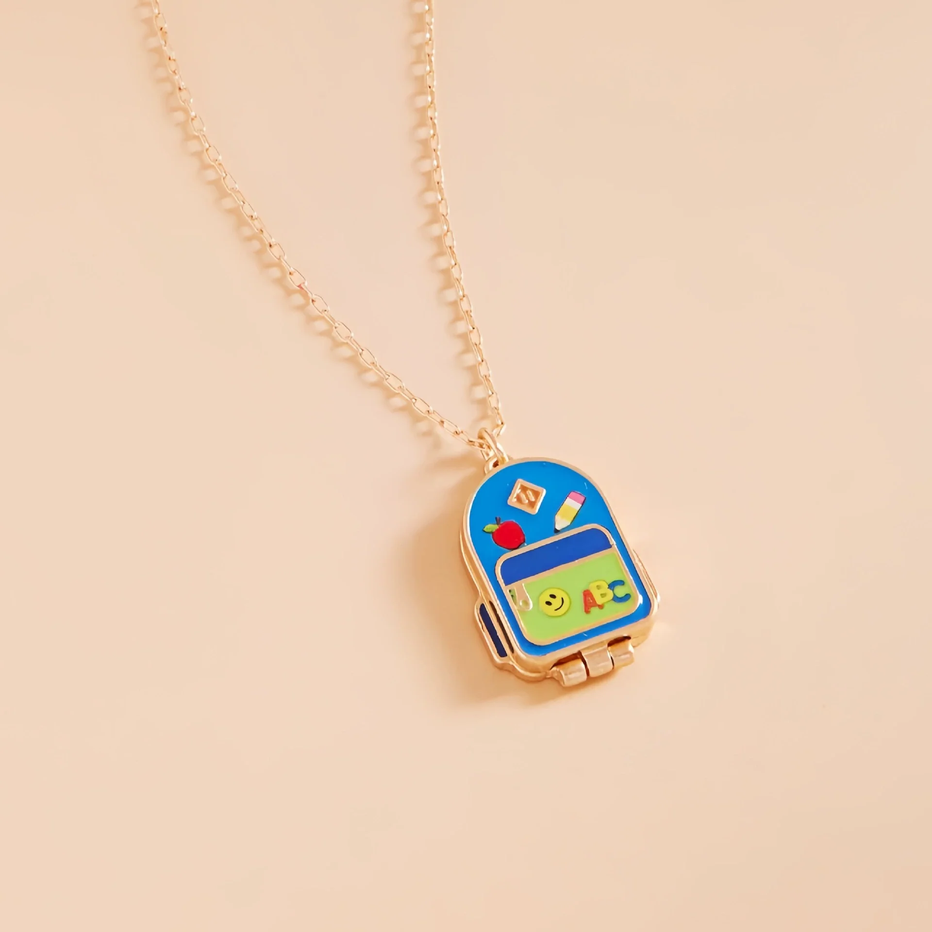 Wholesale Preppy Casual Style Unisex Opening And Closing Copper Pendant Necklace With 18K Electroplated Finish - Image 2