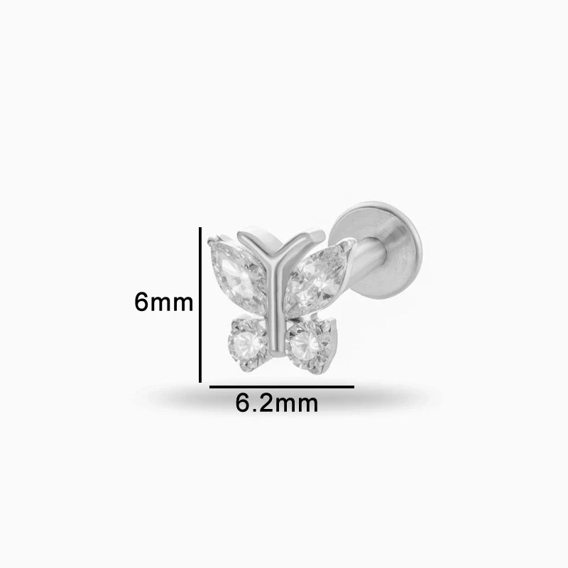 Wholesale Puncture Jewelry Titanium Alloy Heart Shape Electroplated For Women - Image 14