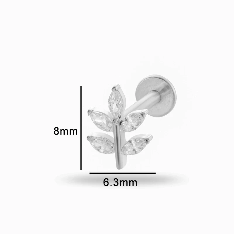 Wholesale Puncture Jewelry Titanium Alloy Heart Shape Electroplated For Women - Image 16
