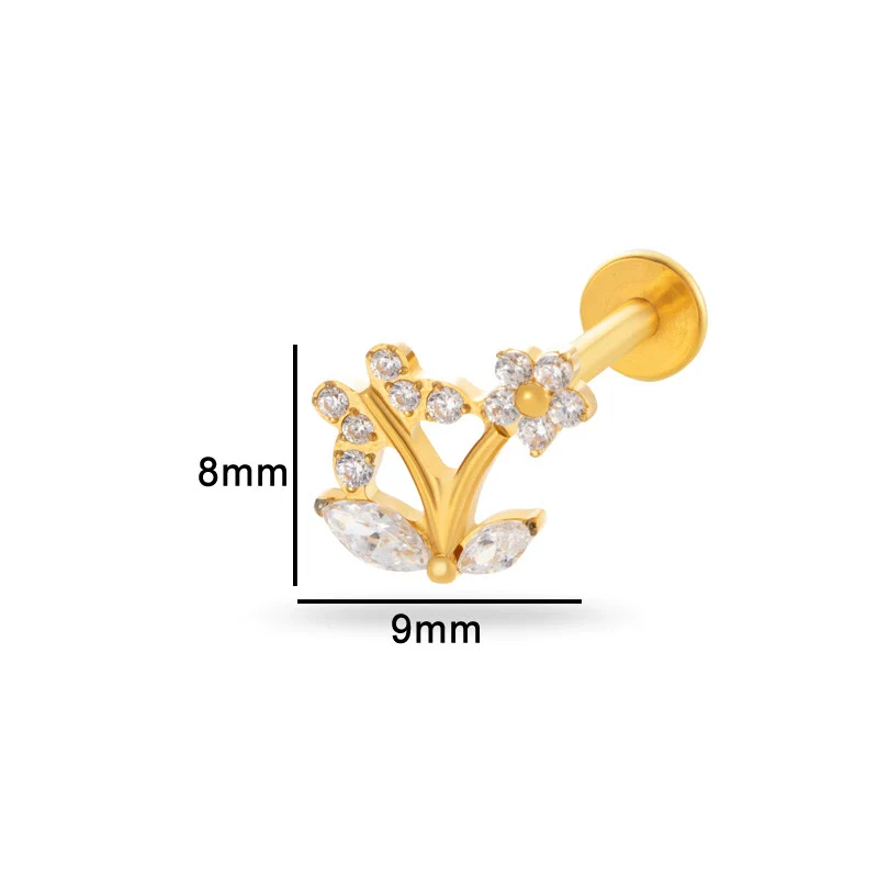 Wholesale Puncture Jewelry Titanium Alloy Heart Shape Electroplated For Women - Image 21