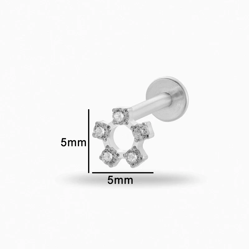 Wholesale Puncture Jewelry Titanium Alloy Heart Shape Electroplated For Women - Image 6