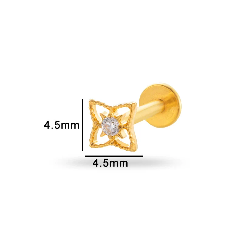 Wholesale Puncture Jewelry Titanium Alloy Heart Shape Electroplated For Women - Image 9