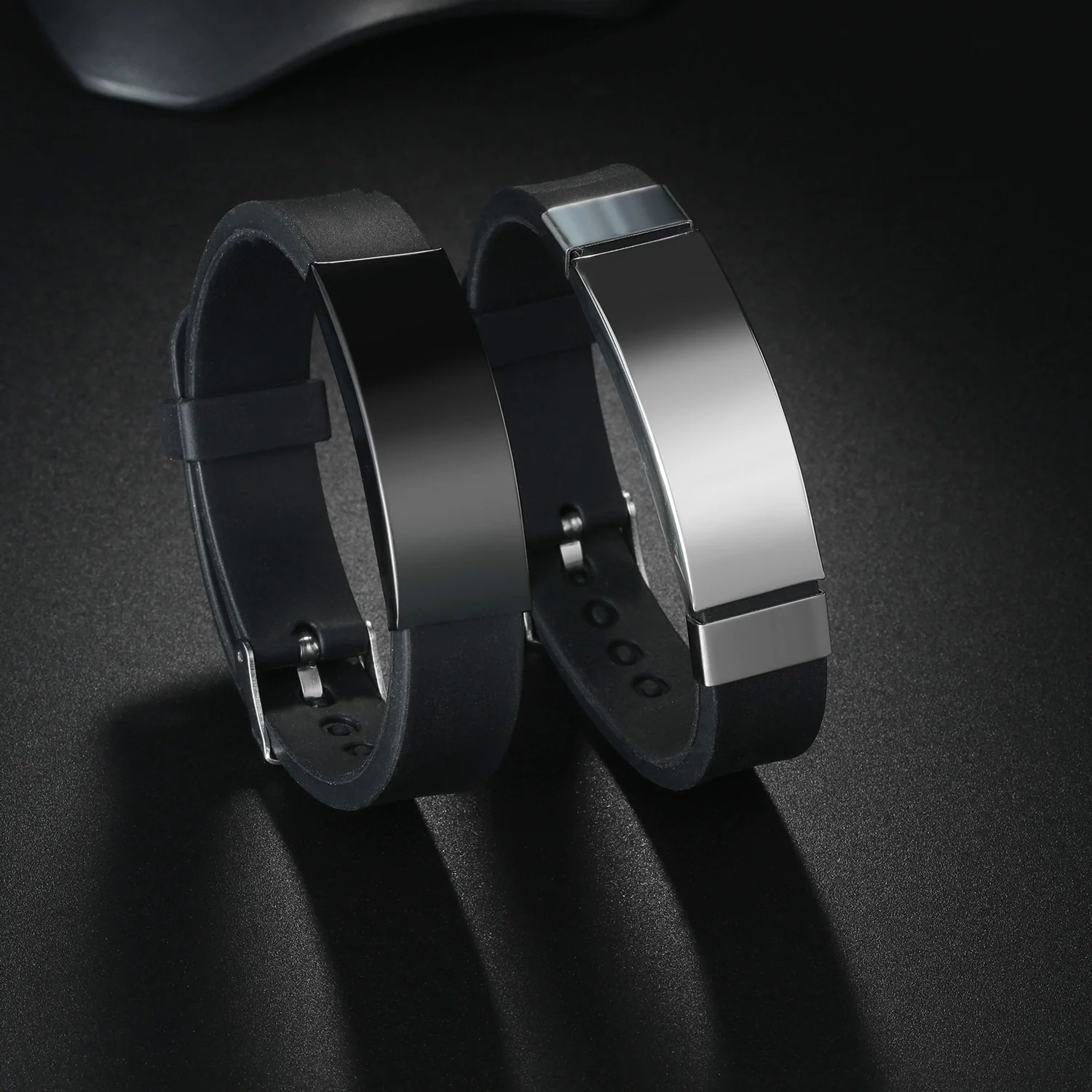 Wholesale Punk Fashion Geometric Silicone Adjustable Bracelet