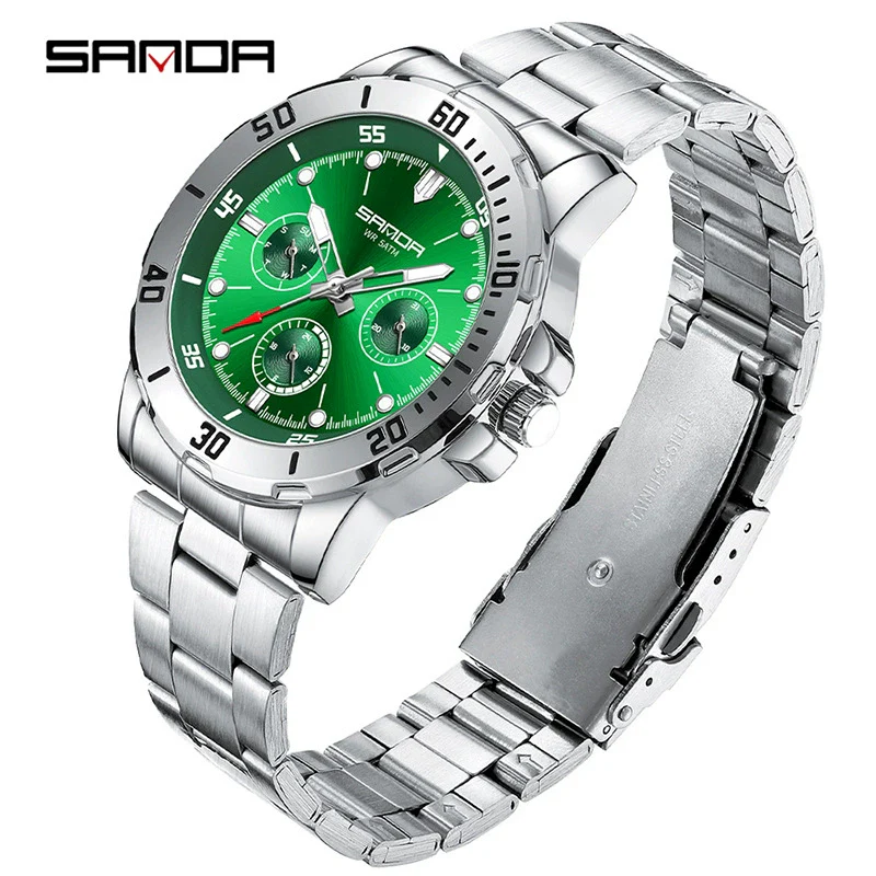 Wholesale Quartz Watch Alloy Alloy And Stainless Steel Material Round Shape Fashionable Men's Business Watch - Image 13