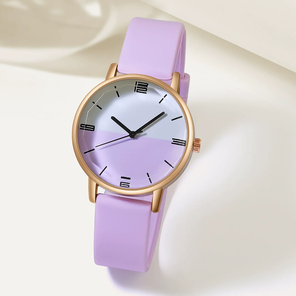 Wholesale Quartz Watch Alloy Case Silicone Strap Round Dial Leisure Style - Image 4