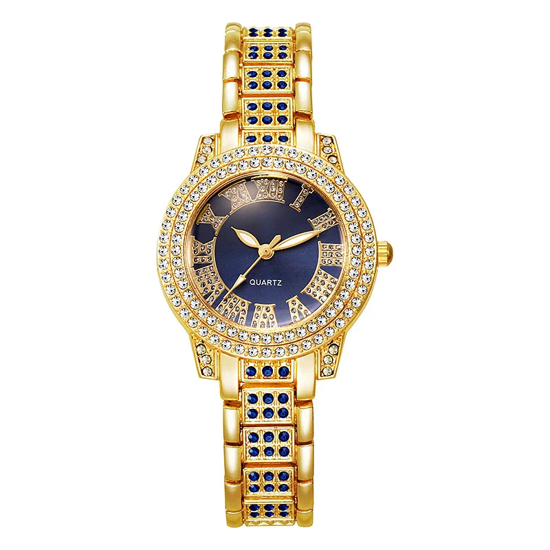 Wholesale Quartz Watch Alloy Diamondencrusted Round Fashionable Universal - Image 4
