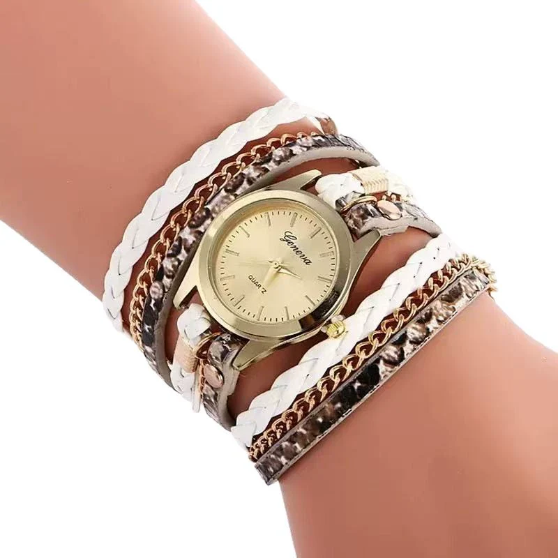 Wholesale Quartz Watch With Imitation Ceramic Alloy Case Imitation Leather Band Round Dial Roman Numeral Scale Suitable For Men - Image 5