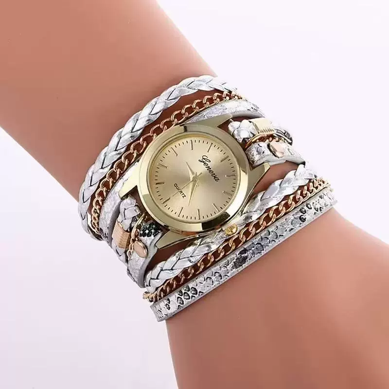 Wholesale Quartz Watch With Imitation Ceramic Alloy Case Imitation Leather Band Round Dial Roman Numeral Scale Suitable For Men - Image 6