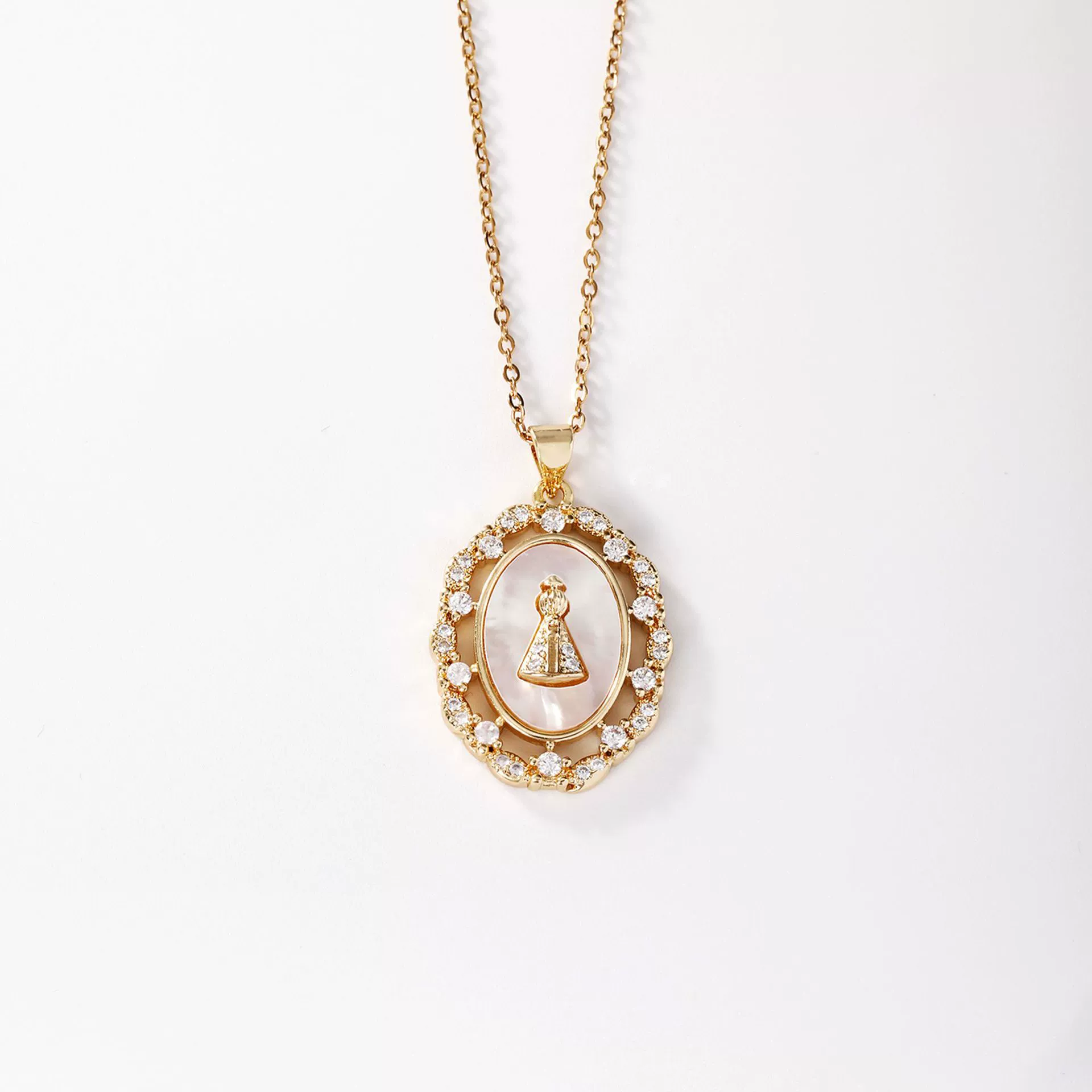 Wholesale Religious Accessories Necklace Copper Micropaved Zircon Cartoon Characters Pendant Electroplated - Image 5
