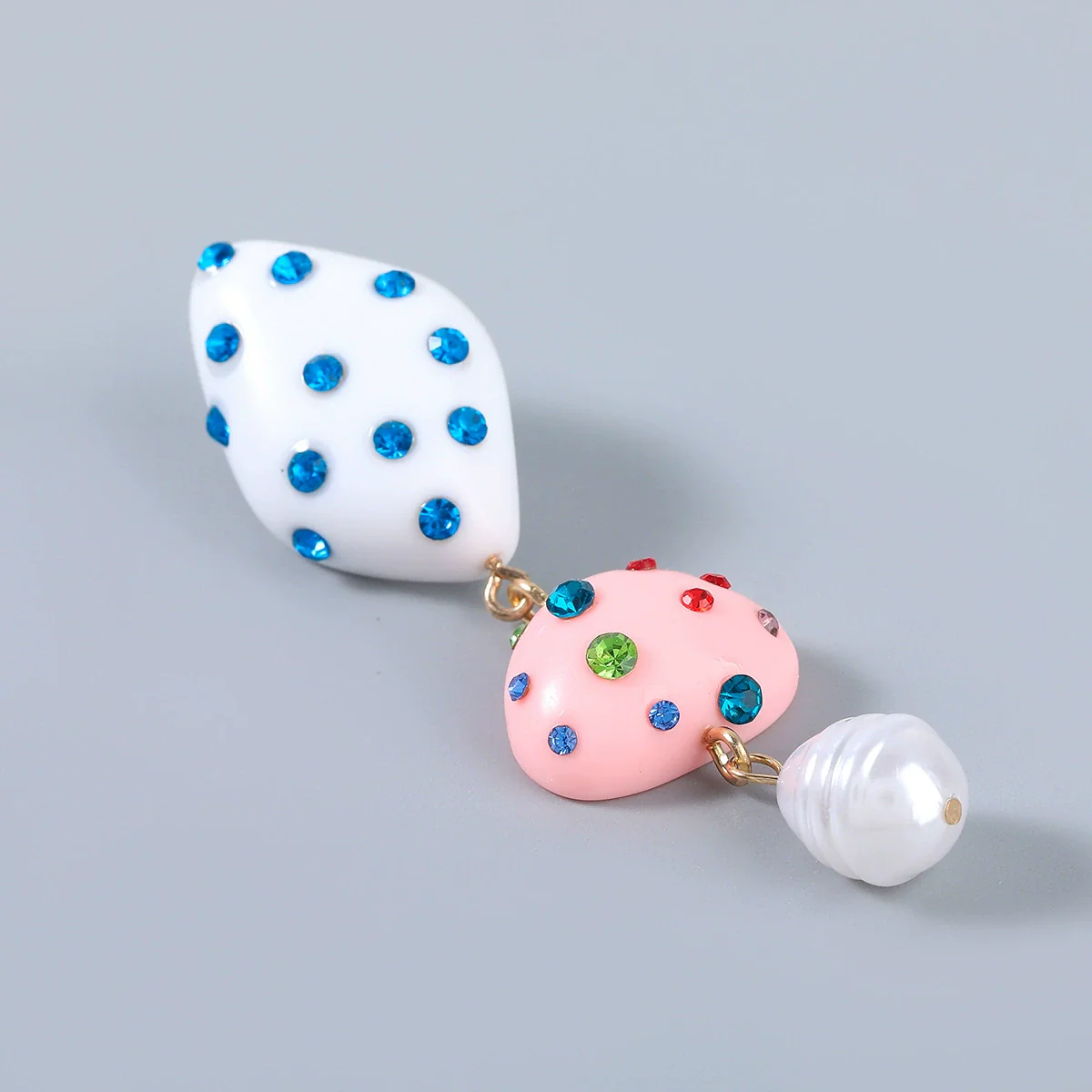 Wholesale Resin Acrylic Imitation Pearl Geometric Earrings For Women - Image 4
