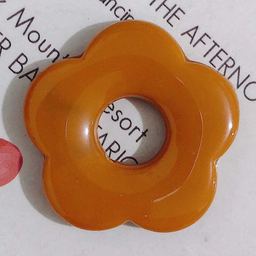 Wholesale Resin And Plastic Flower Earrings Accessories With Environmental Protection Treatment For Diy Jewelry - Image 10