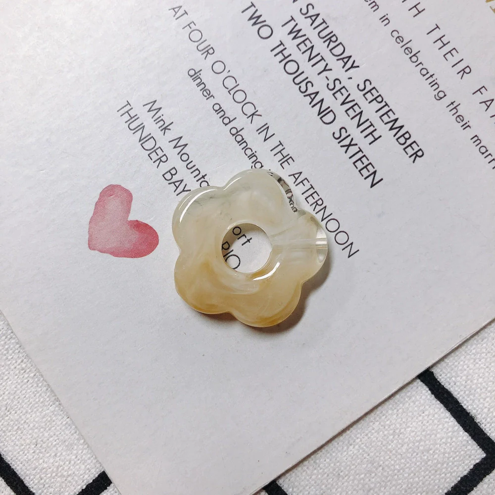 Wholesale Resin And Plastic Flower Earrings Accessories With Environmental Protection Treatment For Diy Jewelry - Image 13